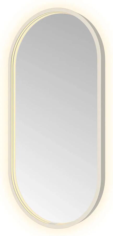 Hotbath Spiegel &MORE 80x40 cm LED-Verlichting Spiegelverwarming Ovaal RVS