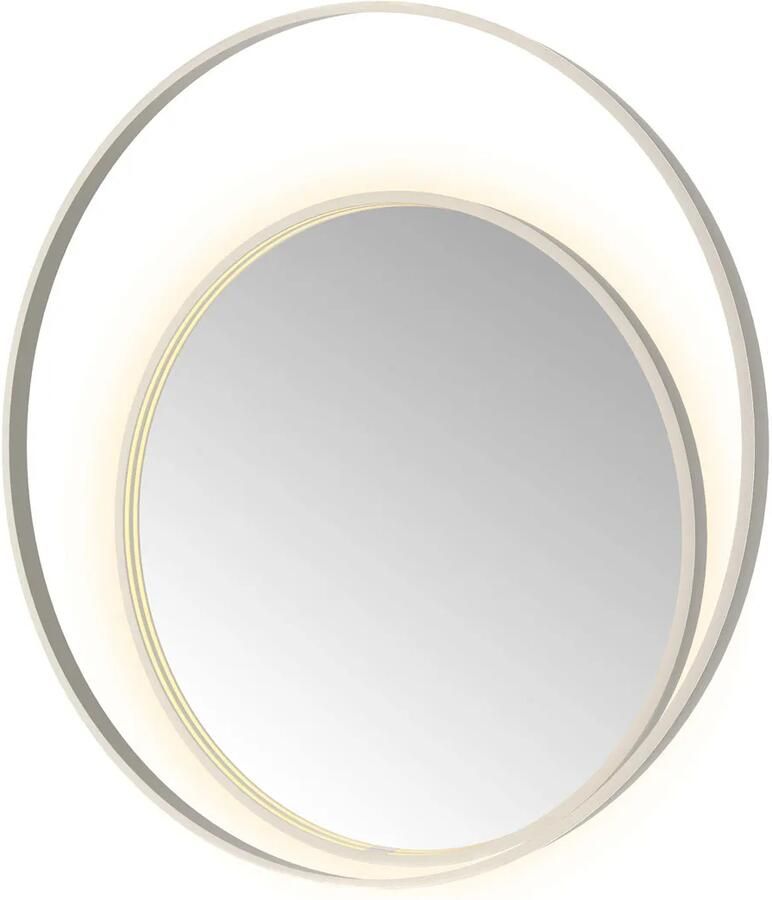 Hotbath Spiegel &MORE 100x100 cm LED-Verlichting Spiegelverwarming Rond Deco RVS