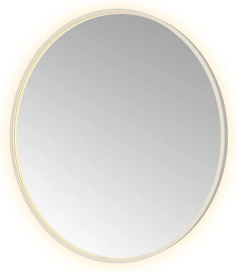 Hotbath Spiegel &MORE 100x100 cm LED-Verlichting Spiegelverwarming Rond RVS