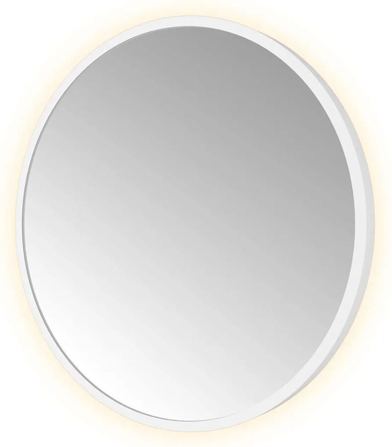 Hotbath Spiegel &MORE 40x40 cm LED-Verlichting Rond Mat Wit
