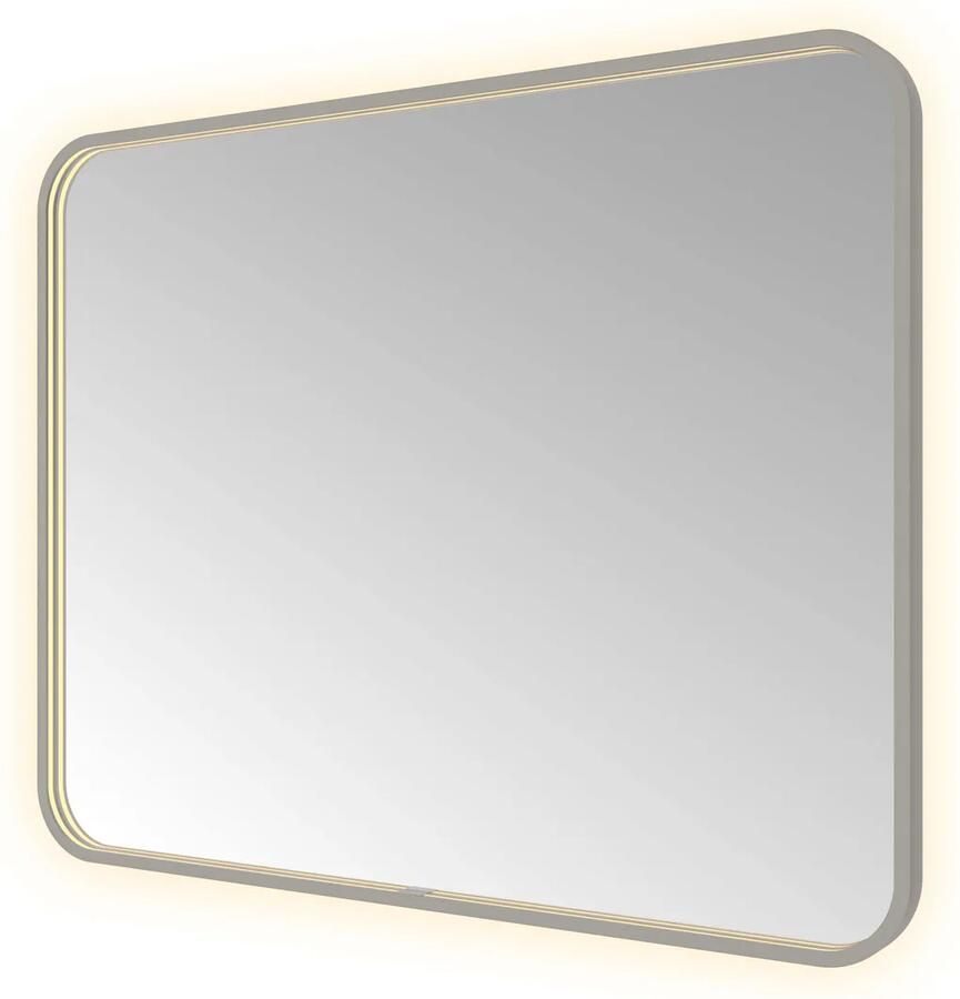 Hotbath &MORE Spiegel direct en indirect LED color changing spiegelverwarming met afstandsbediening Geborsteld gunmetal PVD SSQ180BGP