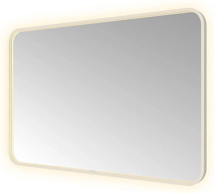 Hotbath &MORE Spiegel direct en indirect LED color changing spiegelverwarming met afstandsbediening RVS 316 SSQ128IX