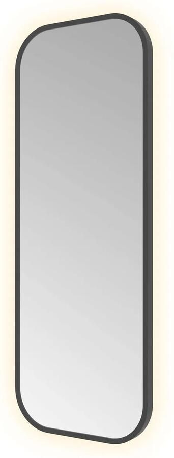 Hotbath &MORE Spiegel indirect LED color changing dimbaar met afstandbediening Geborsteld zwart PVD SSQ380MBP