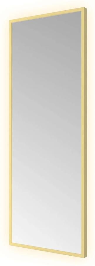 Hotbath Spiegel &MORE 80x30 cm LED-Verlichting Rechthoek Geborsteld Messing PVD