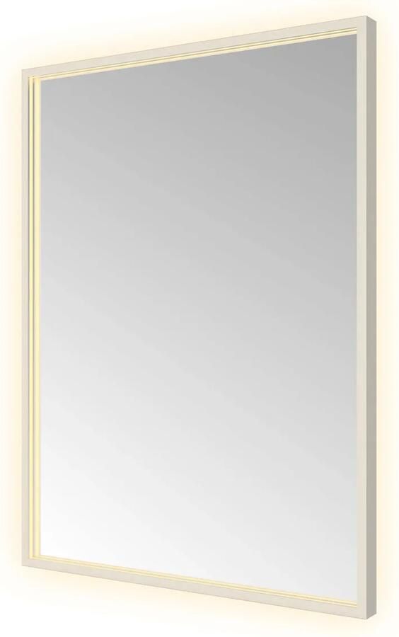 Hotbath Spiegel &MORE 80x60 cm LED-Verlichting Spiegelverwarming Rechthoek RVS