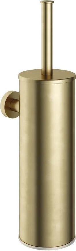 Hotbath SCHADEMODEL: Cobber Toiletborstel Garnituur Wandmodel Geborsteld Messing CBA11