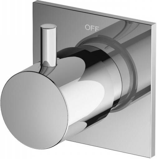 Hotbath Laddy stopkraan geschikt voor L007 L012 vierkant geborsteld nikkel