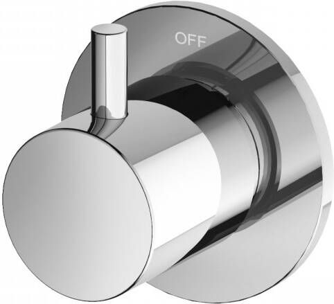 Hotbath Laddy stopkraan geschikt voor L007R L012R rond geborsteld nikkel - Foto 2