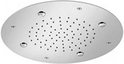 Hotbath Mate inbouw hoofddouche Dualflow met spray straal 38 cm rond geborsteld nikkel