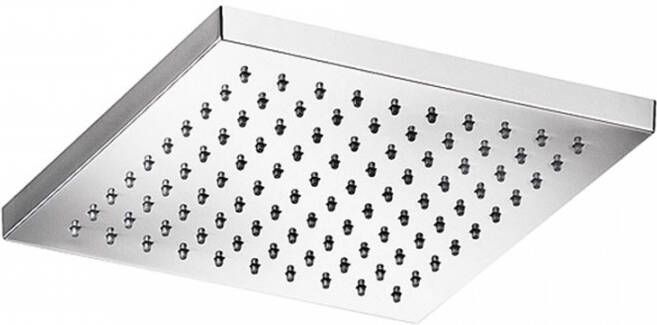 Douche Concurrent Hoofddouche Hotbath Mate Vierkant Geborsteld Nikkel