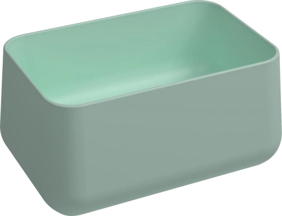 Isvea Allegro opbouw waskom 60x40cm mintgroen
