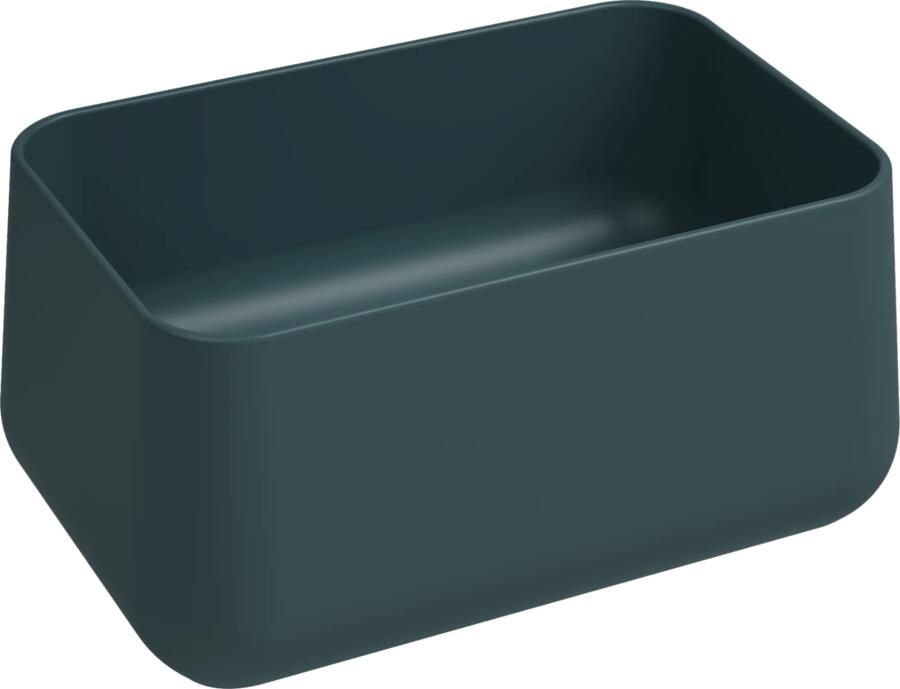 Isvea Allegro opbouw waskom 60x40cm petrol