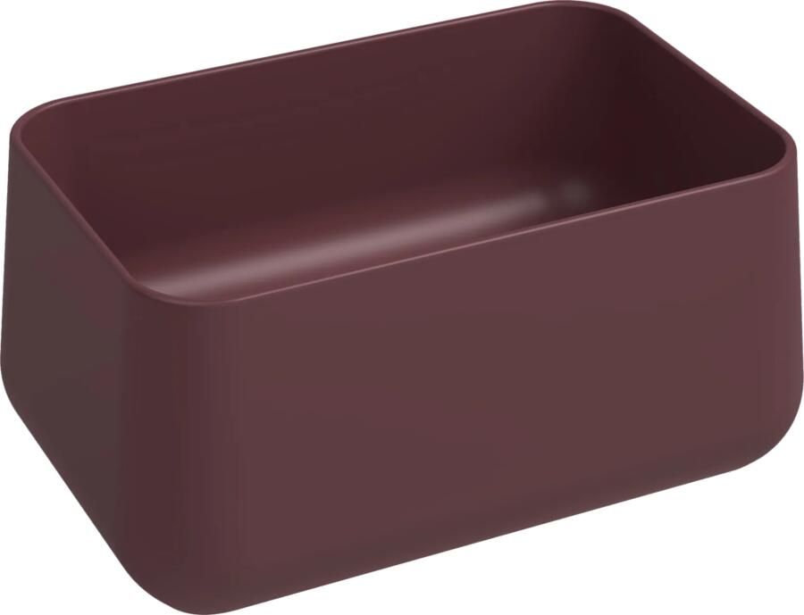 Isvea Allegro opbouw waskom 60x40cm rood