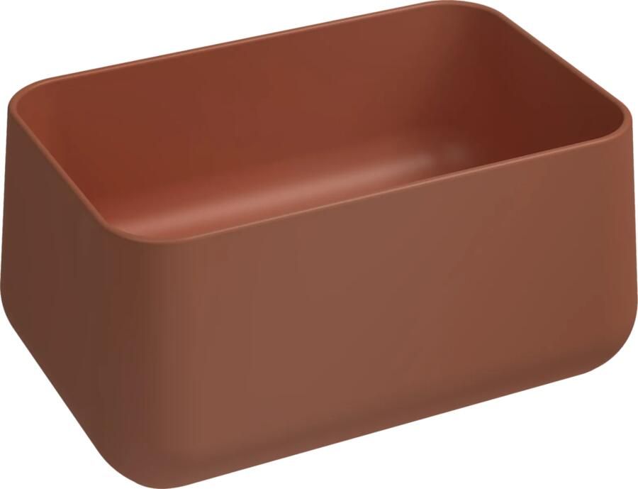 Isvea Allegro opbouw waskom 60x40cm terracotta