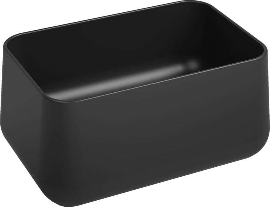 Isvea Allegro opbouw waskom 60x40cm zwart mat
