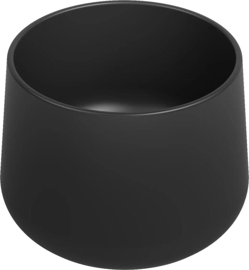 Isvea Allegro opbouw waskom rond 42cm zwart mat