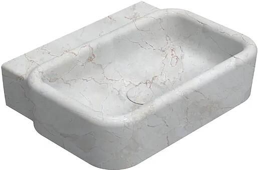 Isvea Curvo opbouw waskom 62cm travertin