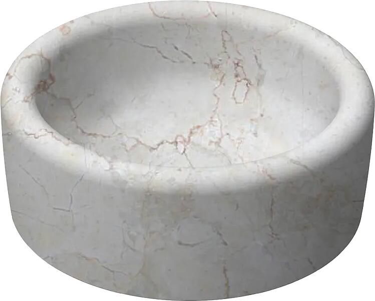 Isvea Curvo opbouw waskom rond 42cm travertin