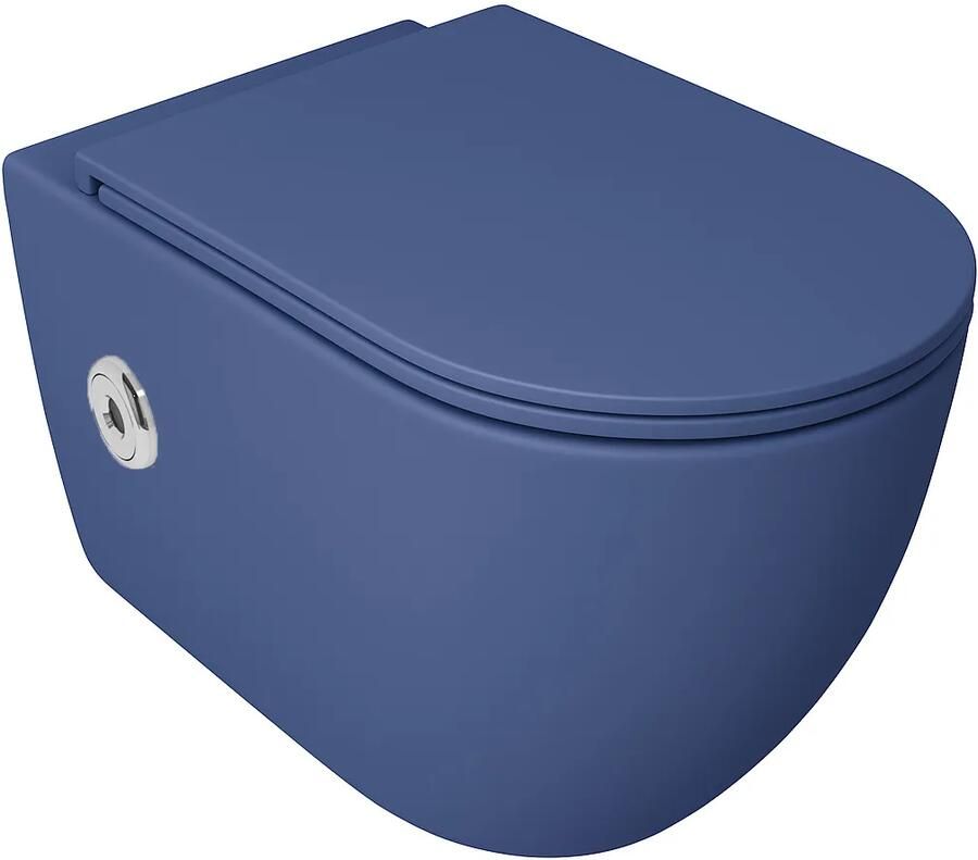 Isvea Infinity toilet met bidet sensor en softclose zitting blauw