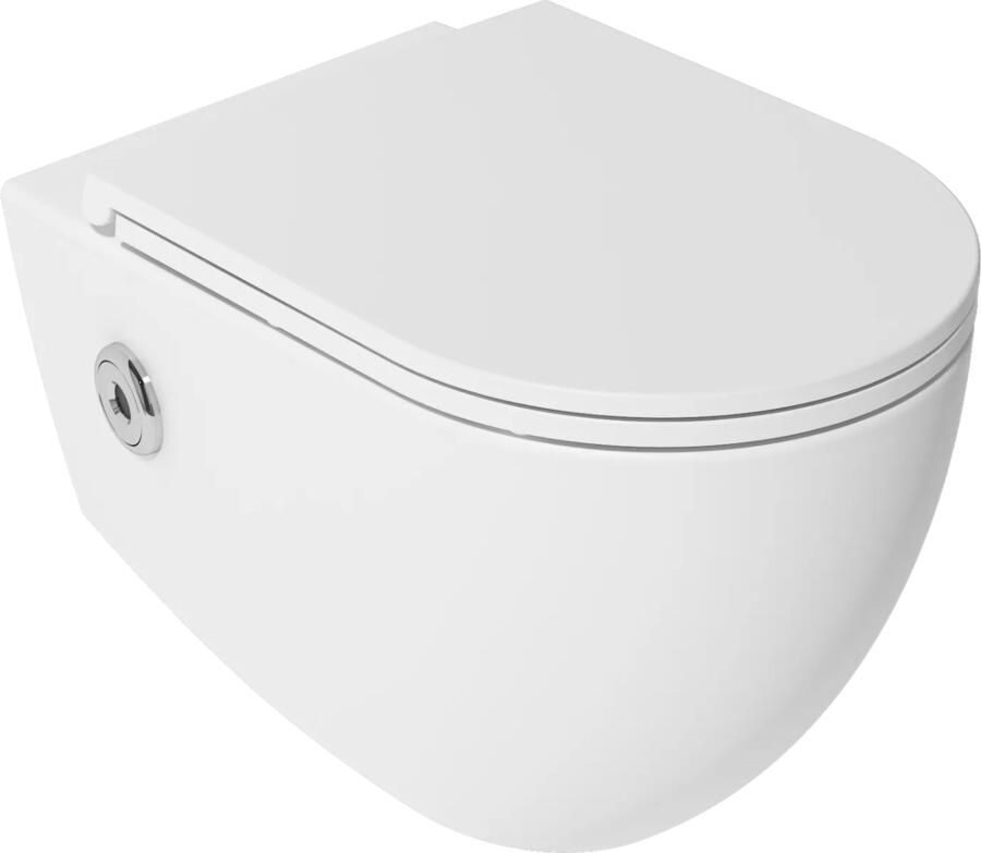 Isvea Infinity toilet met bidet sensor en softclose zitting wit glans