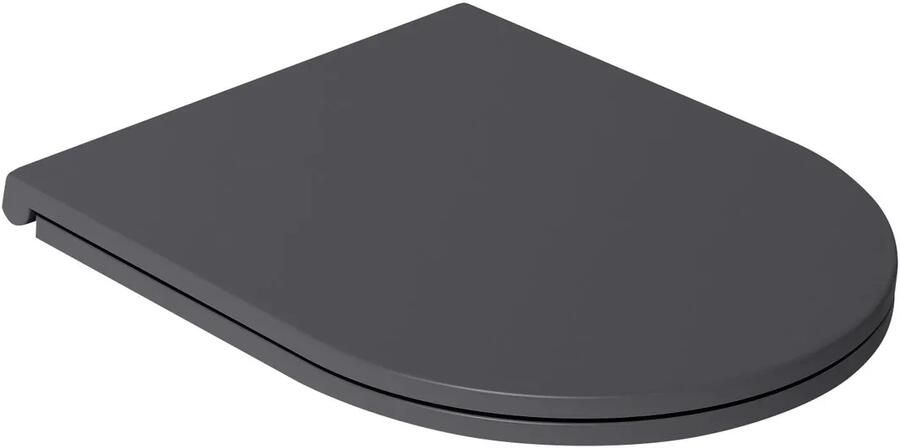 Isvea Infinity toiletzitting softclose antraciet voor staand toilet