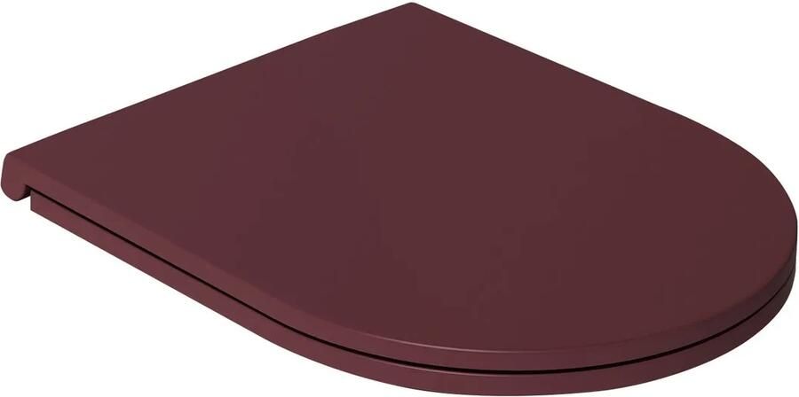 Isvea Infinity toiletzitting softclose rood voor staand toilet