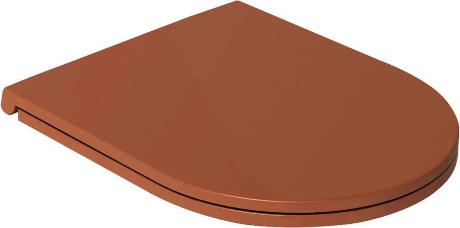 Isvea Infinity toiletzitting softclose terracotta voor staand toilet