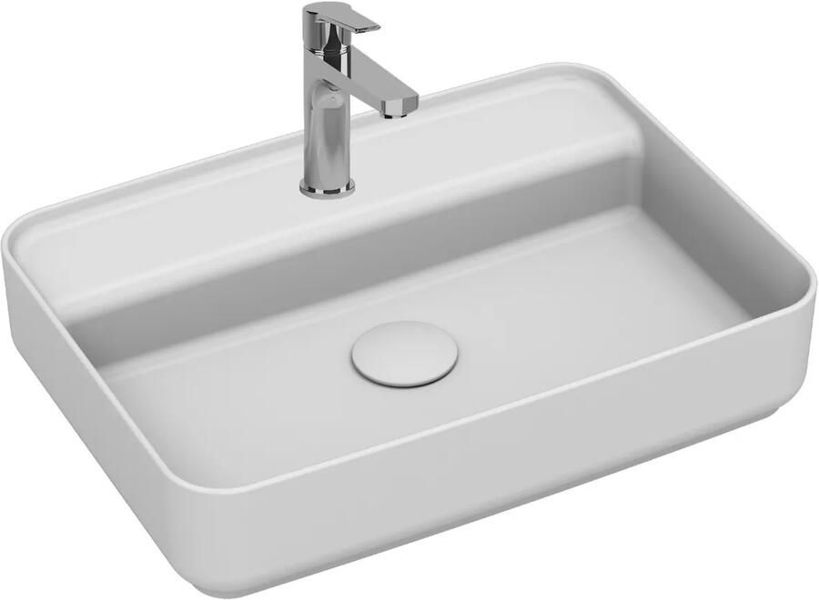 Isvea Infinity waskom met kraangat 55x40cm wit mat