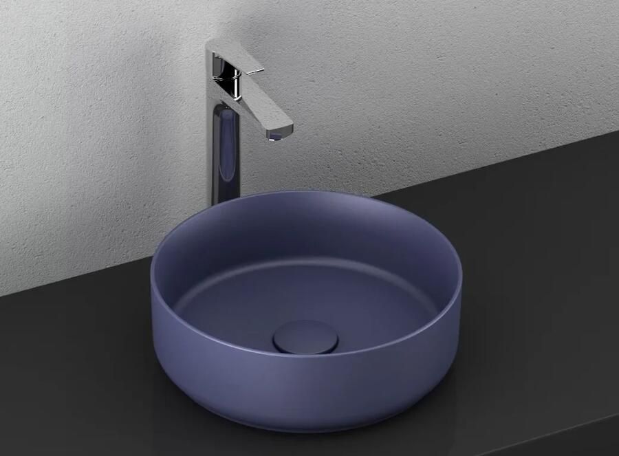 Isvea Infinity waskom rond 36cm blauw