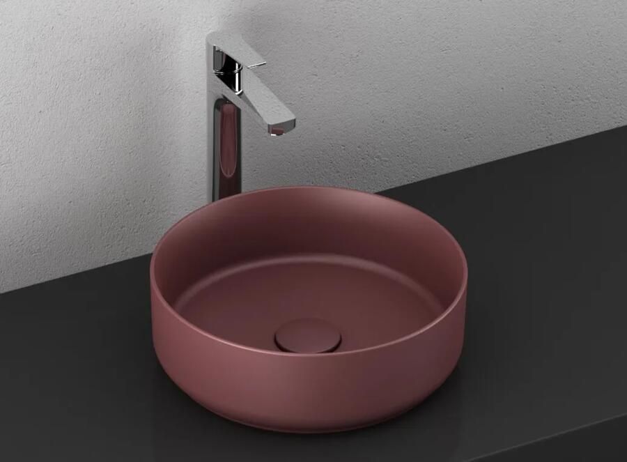 Isvea Infinity waskom rond 36cm rood