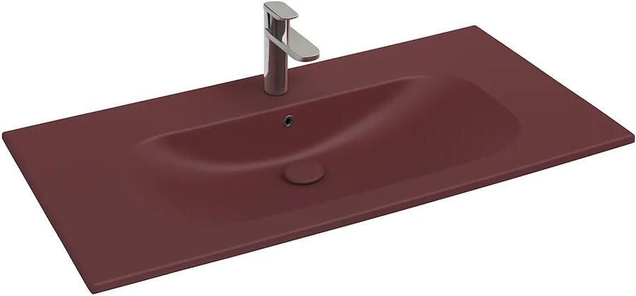 Isvea Infinity wastafel 100x50cm rood