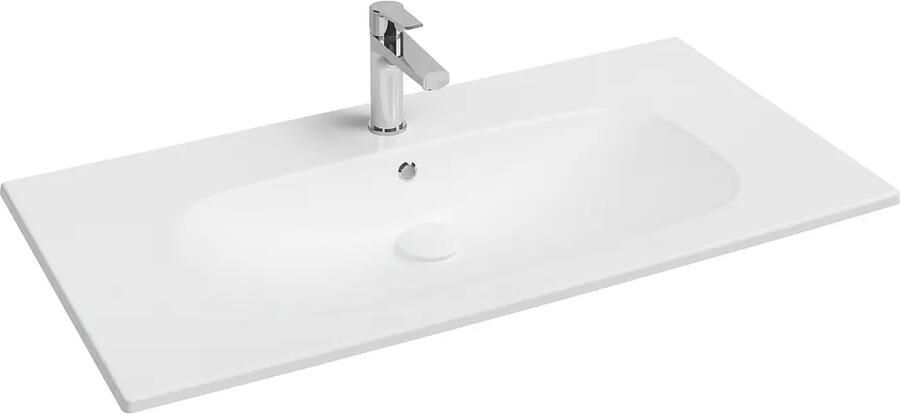 Isvea Infinity wastafel 100x50cm wit mat