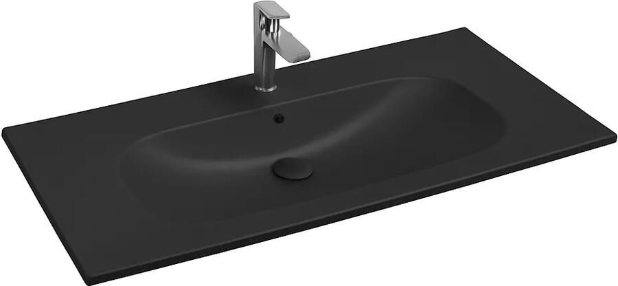 Isvea Infinity wastafel 100x50cm zwart mat