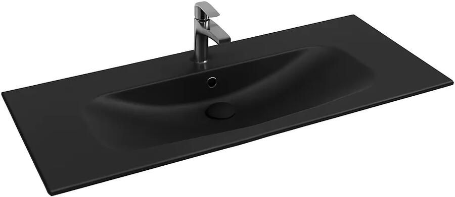 Isvea Infinity wastafel 120x50cm zwart mat