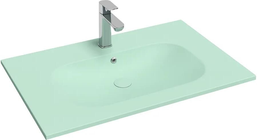 Isvea Infinity wastafel 80x50cm mintgroen