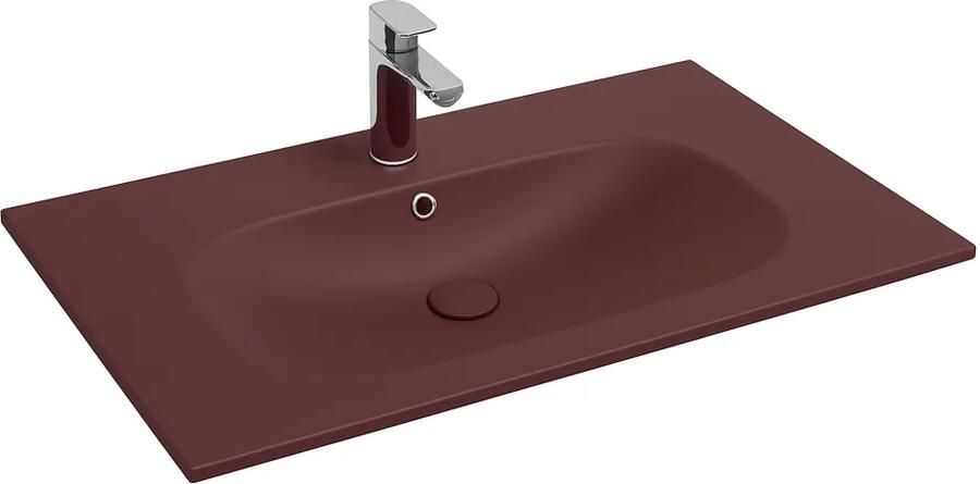 Isvea Infinity wastafel 80x50cm rood