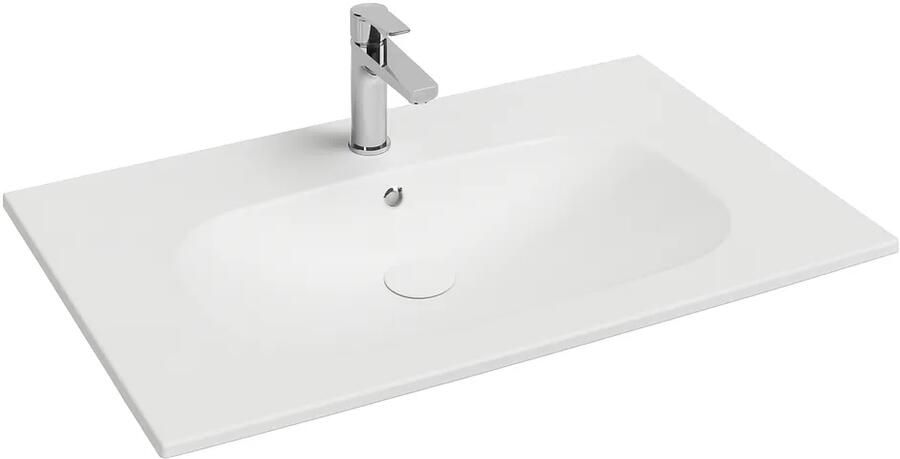 Isvea Infinity wastafel 80x50cm wit mat