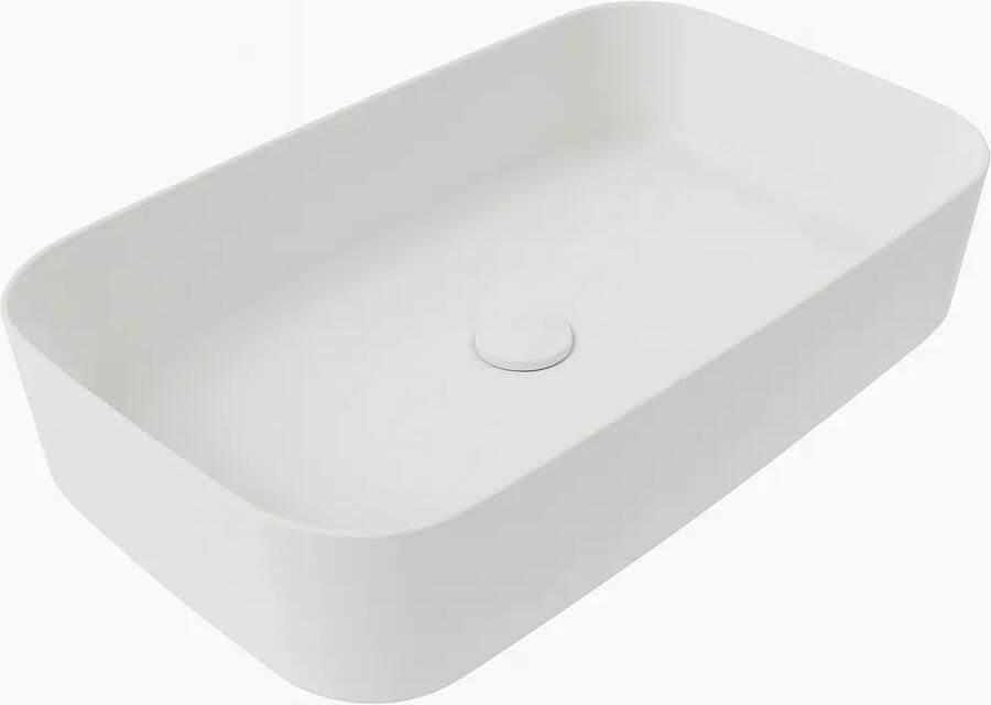 Isvea Peak opbouw wastafel 60cm wit mat