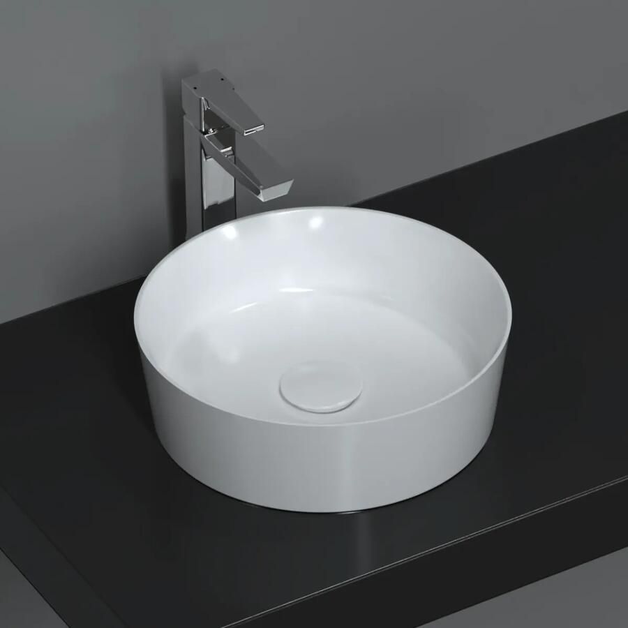 Isvea Peak waskom rond 38cm wit glans