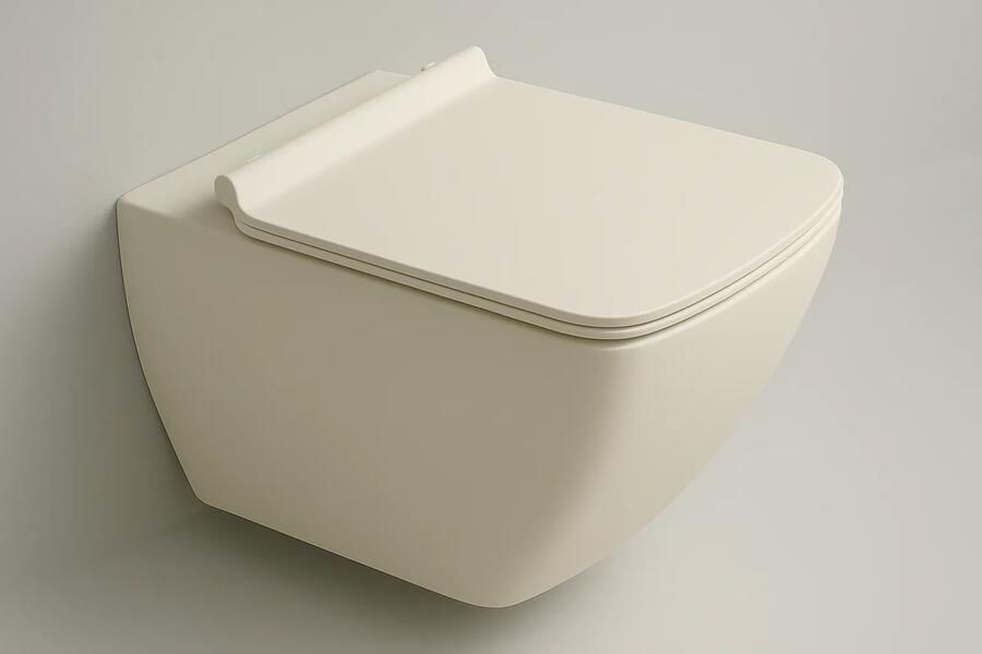 Isvea Purita toilet randloos met softclose zitting ivoor