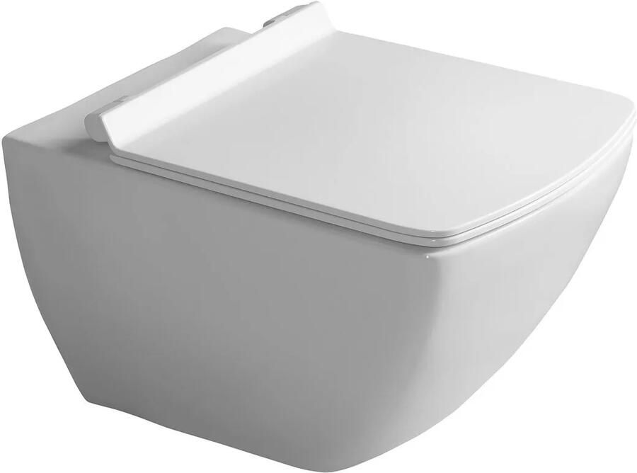 Isvea Purita toiletpot randloos 34.5x54cm wit glans