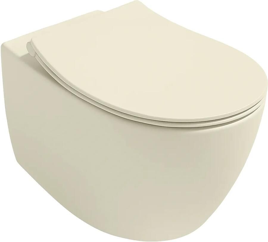 Isvea Sentimenti randloos toilet 51x36.5cm ivoor