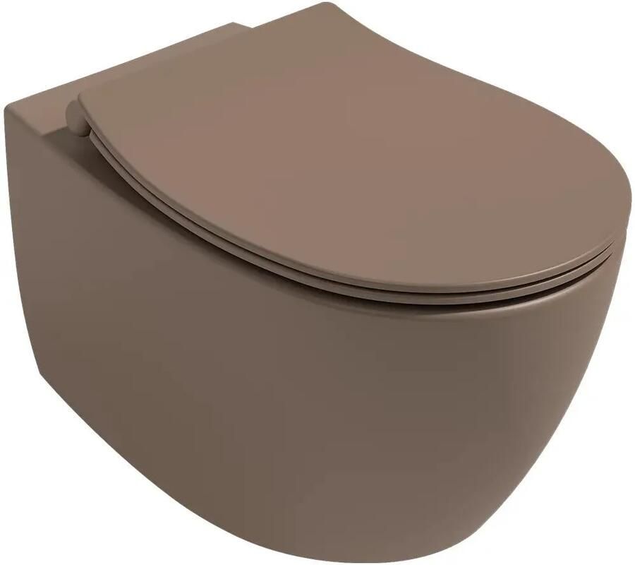 Isvea Sentimenti randloos toilet 51x36.5cm taupe