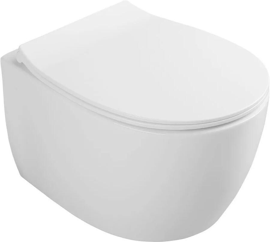 Isvea Sentimenti randloos toilet 51x36.5cm wit glans
