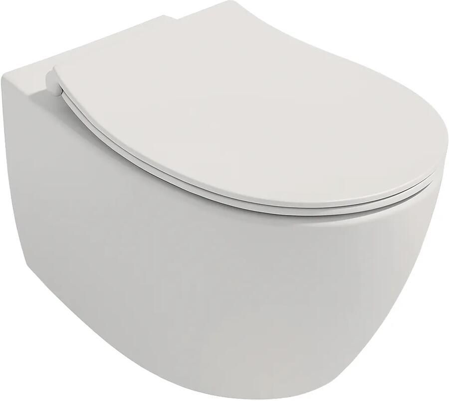 Isvea Sentimenti randloos toilet 51x36.5cm wit mat