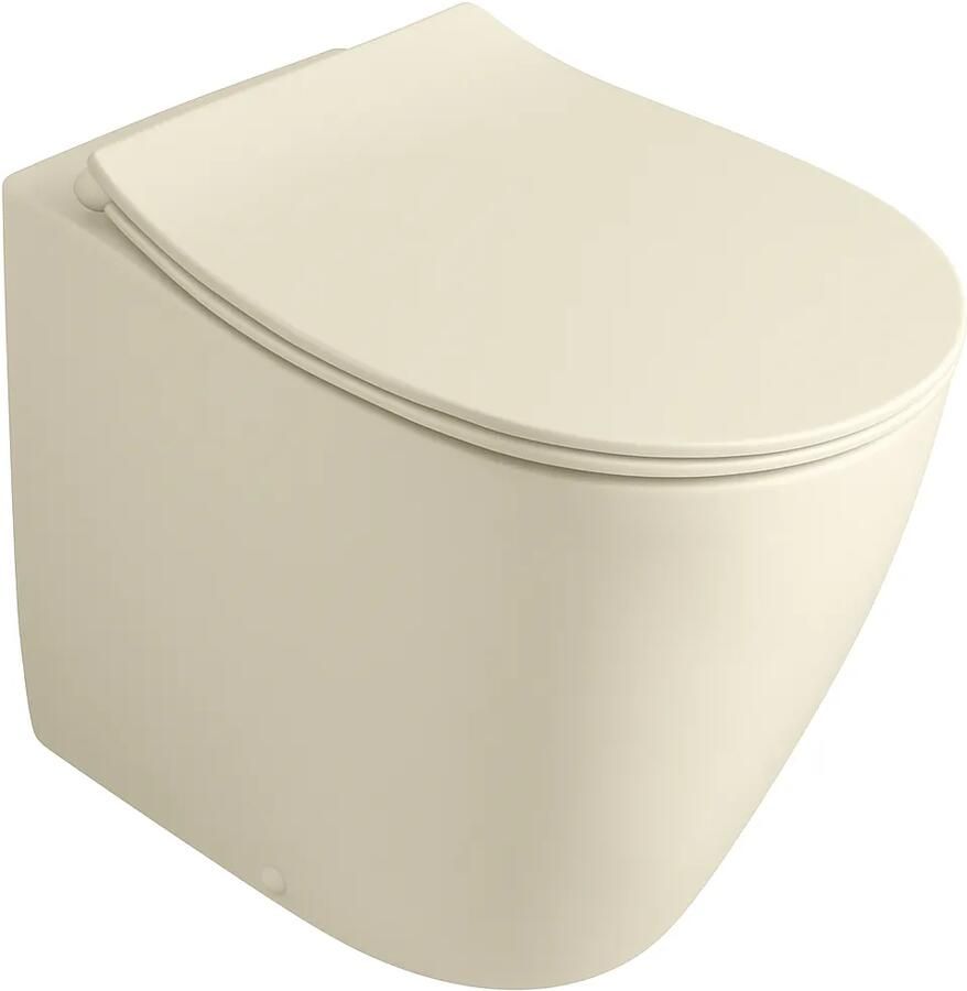 Isvea Sentimenti staande toiletpot randloos 52x36cm ivoor