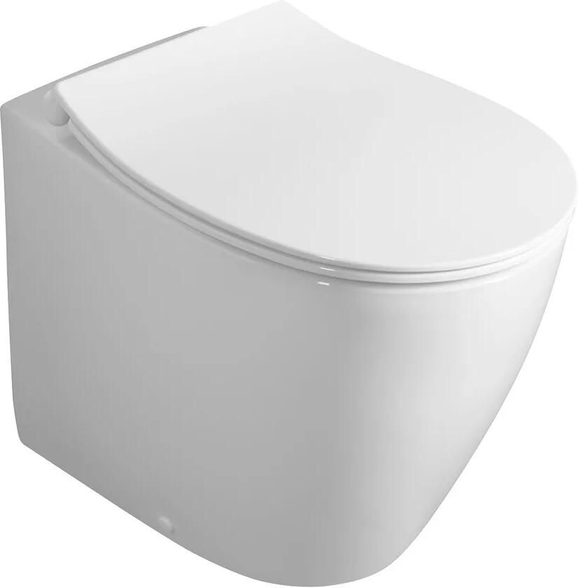 Isvea Sentimenti staande toiletpot randloos 52x36cm wit glans