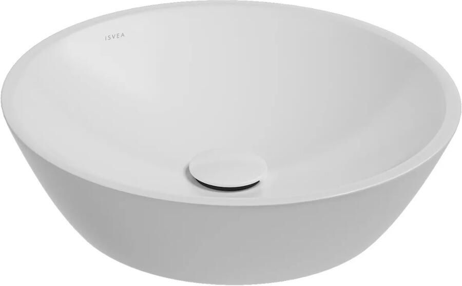 Isvea Sistema Y ronde waskom 45cm wit glans