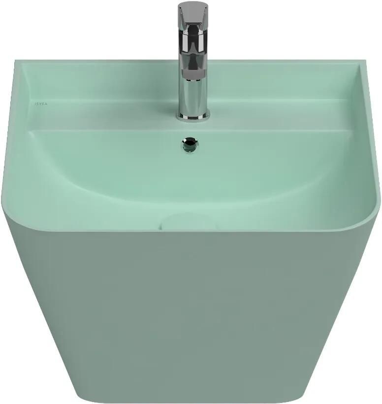 Isvea Sott Aqua hangende wastafel 50cm mint
