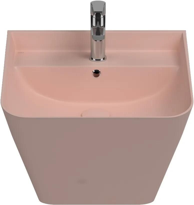 Isvea Sott Aqua hangende wastafel 50cm roze